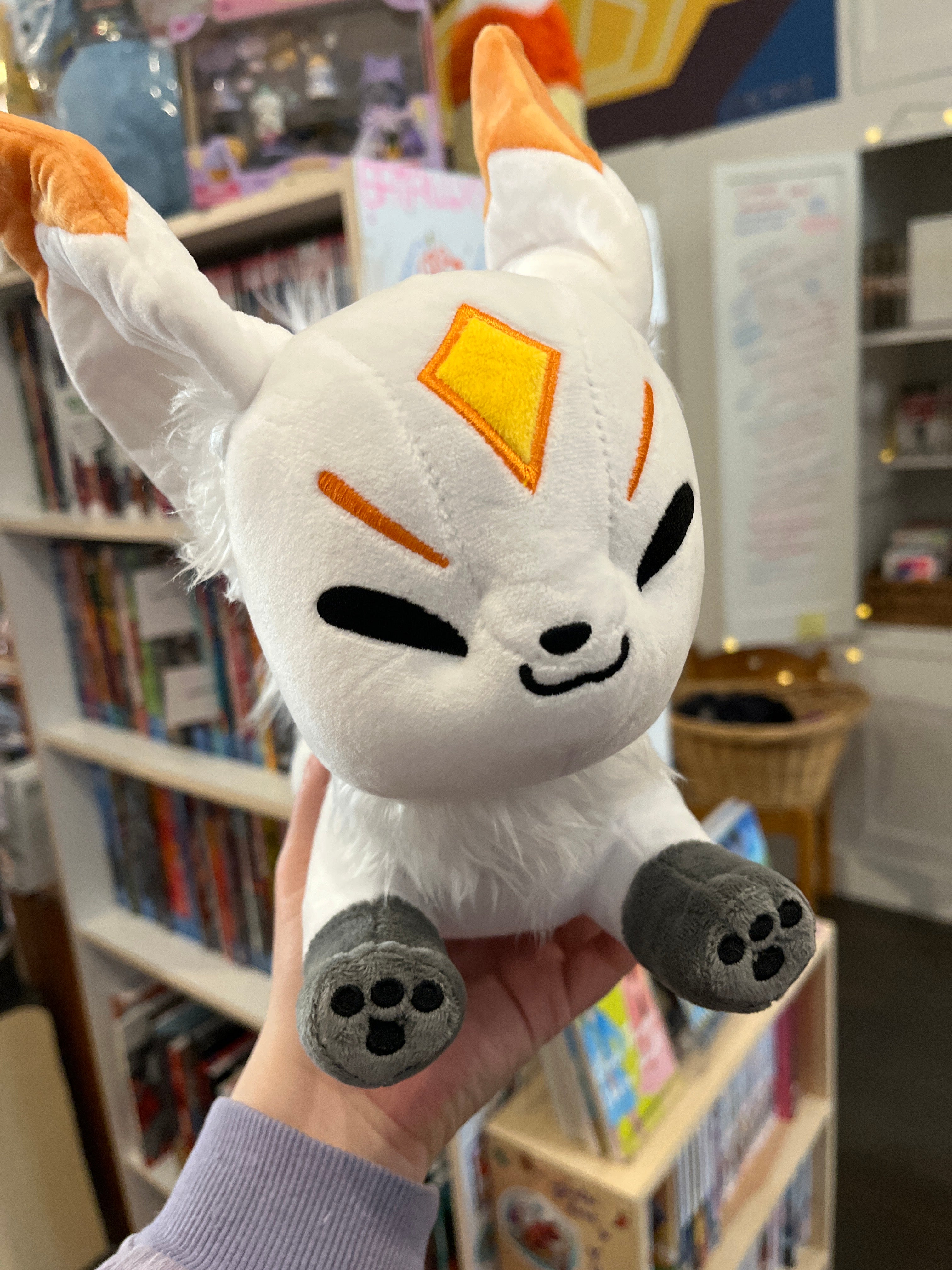 orange golden gingko queenie kitsune fox plush – Sour Cherry Comics