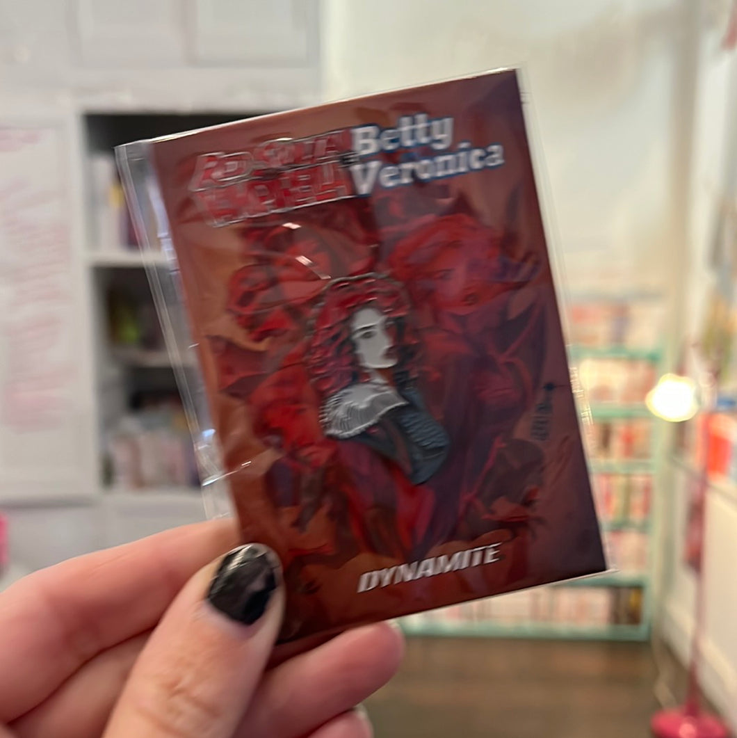 Dynamite collectible enamel pins Vampirella Betty & Veronica Red Sonja