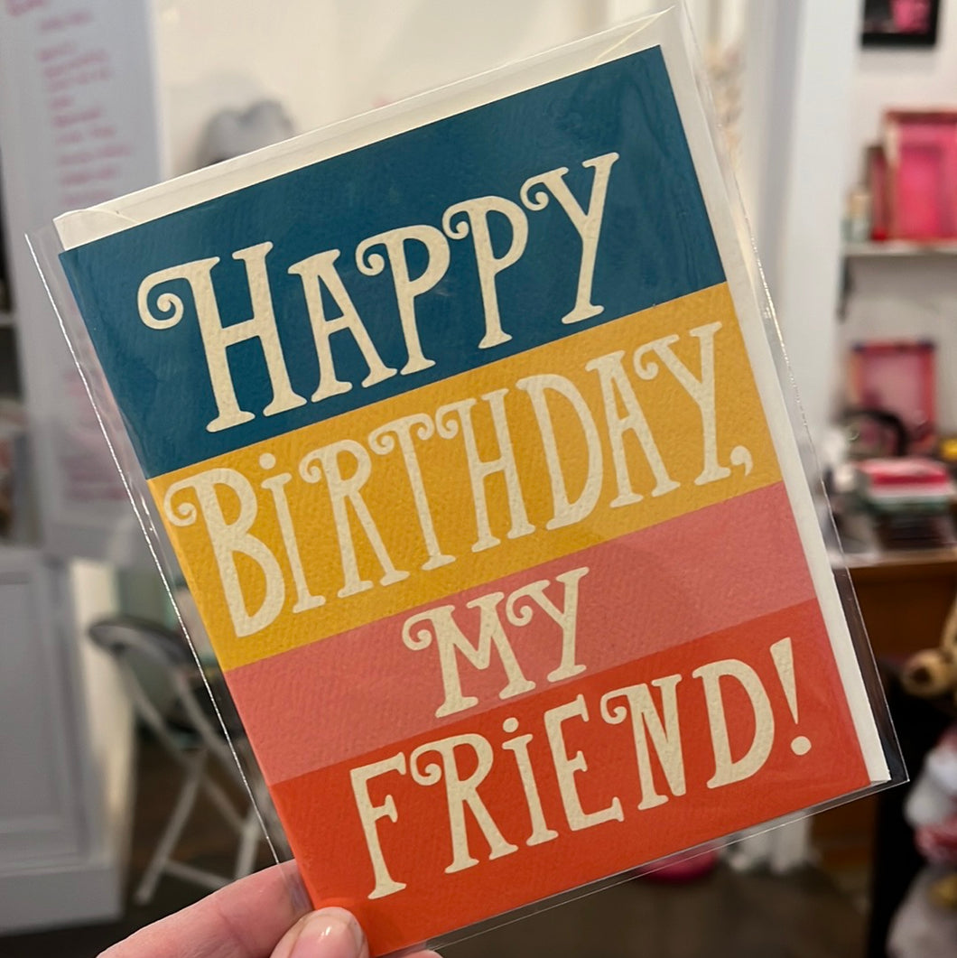 Happy Birthday My Friend card