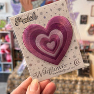 wildflower co purple heart patch
