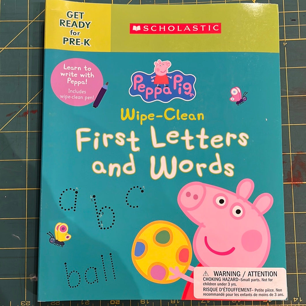 Peppa Pig: First Letters & Words (wipe clean)