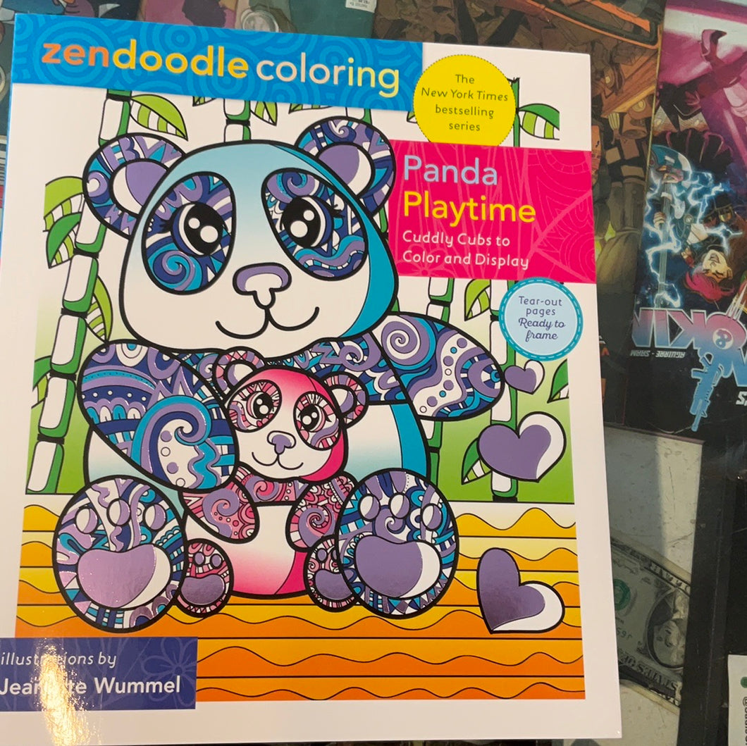 zendoodle coloring: panda playtime