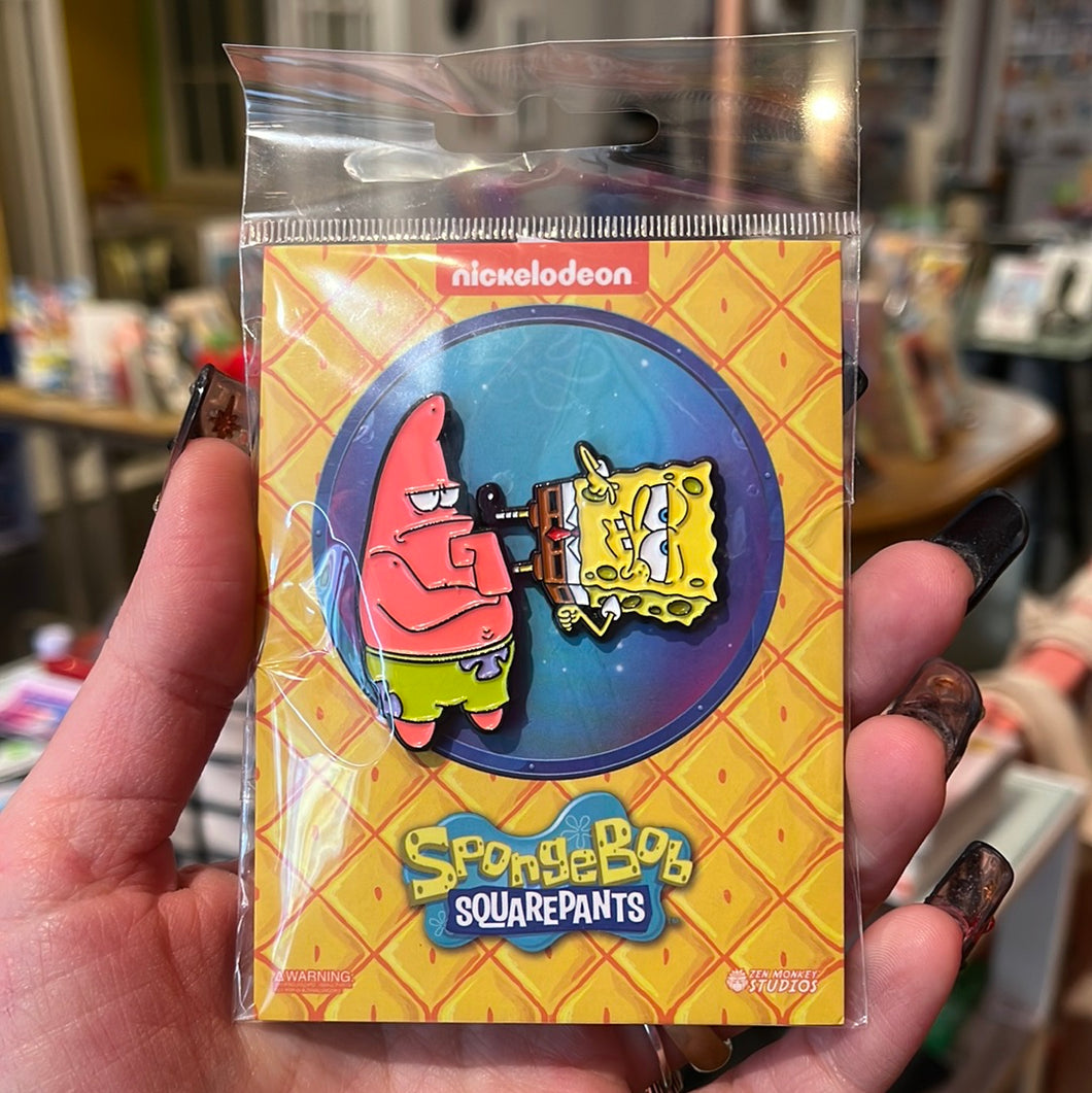 spongebob and patrick pin set