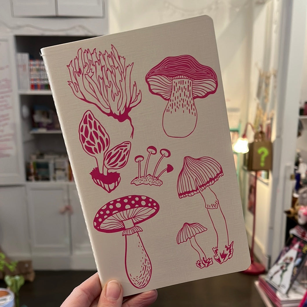 Rainbow Vision Mushroom Notebook